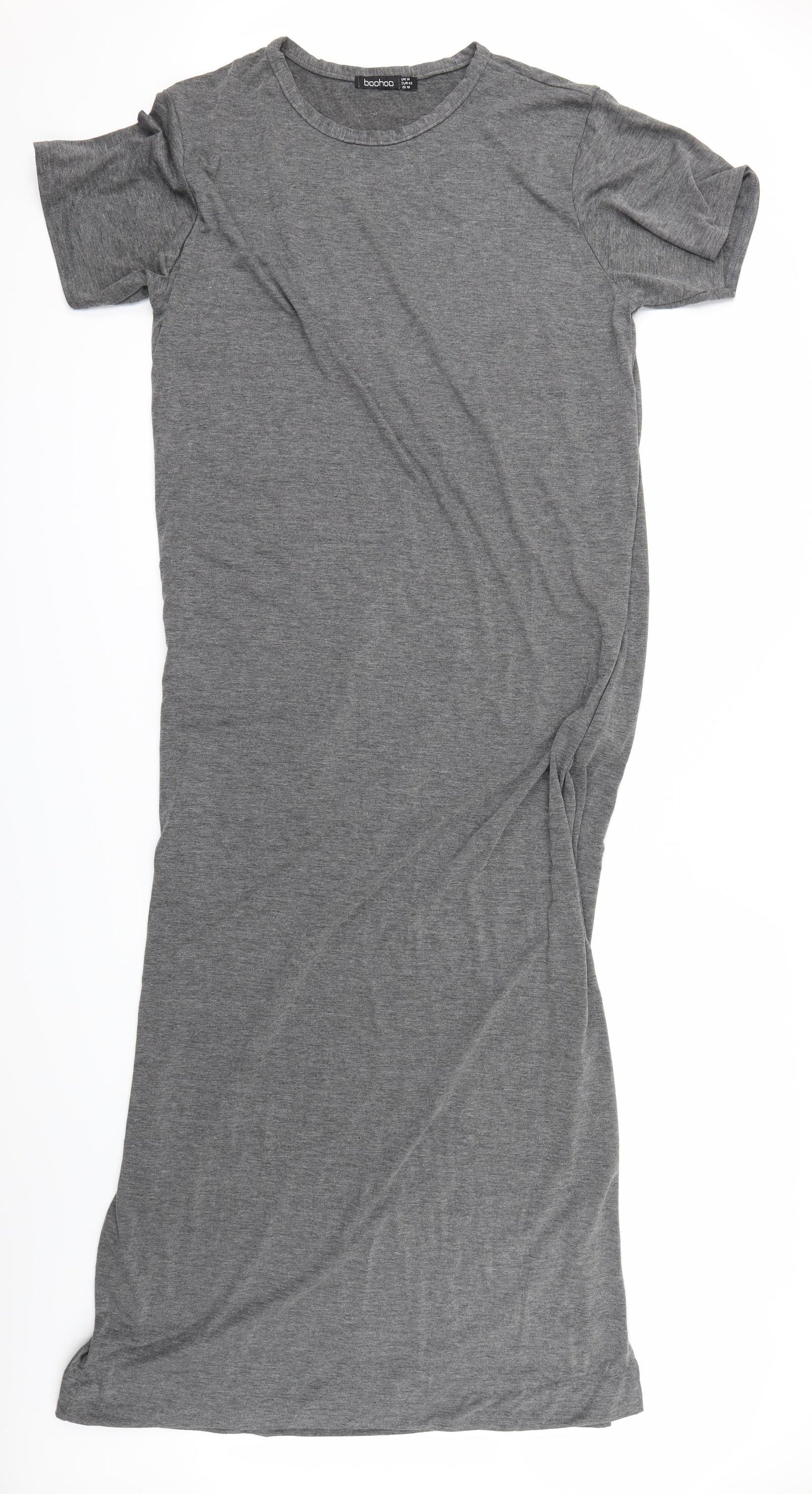 Boohoo Womens Grey   T-Shirt Dress  Size 14