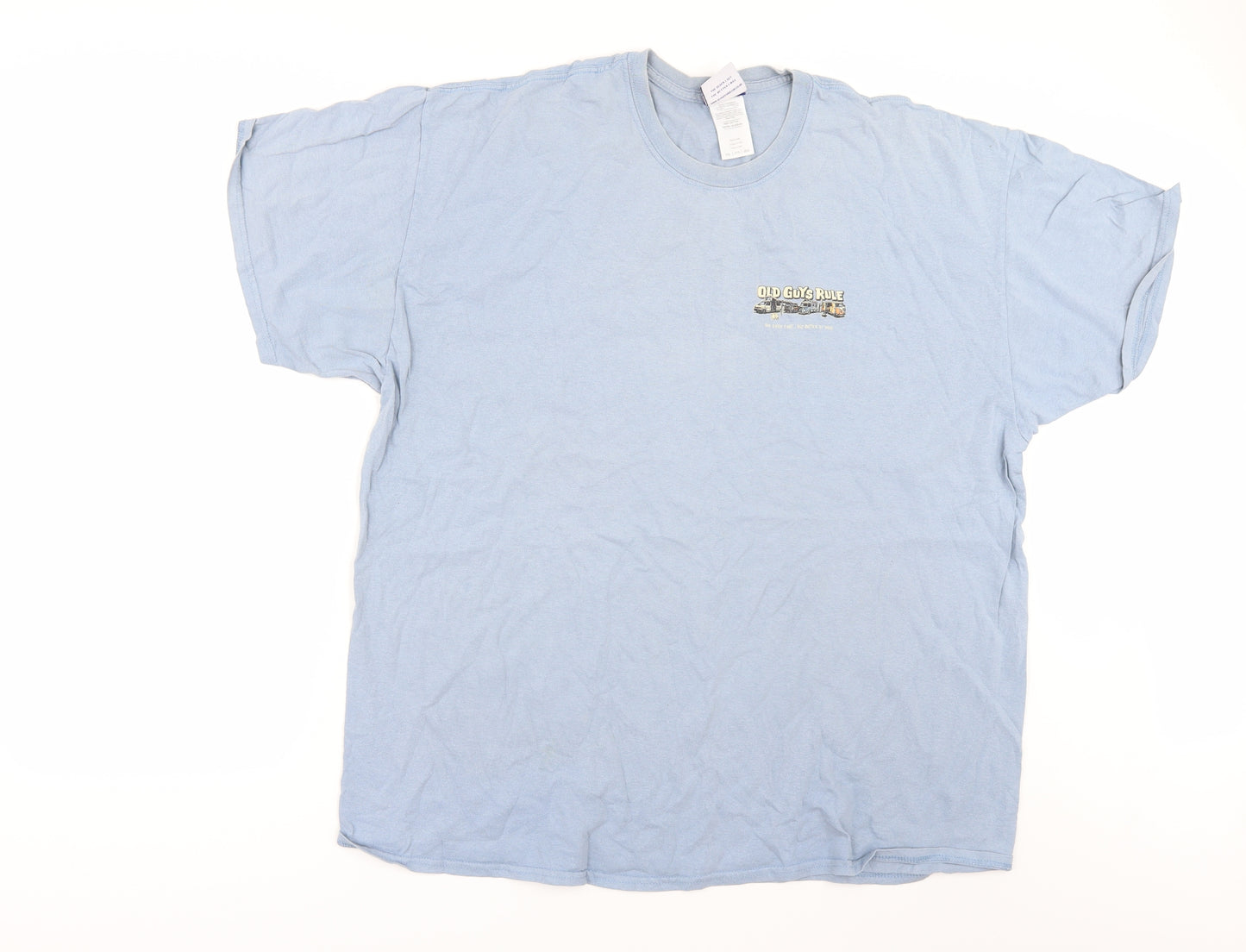 Old Guys Rule Mens Blue    T-Shirt Size 2XL