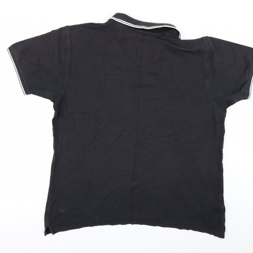 Fruit of the Loom Mens Black    Polo Size 3XL