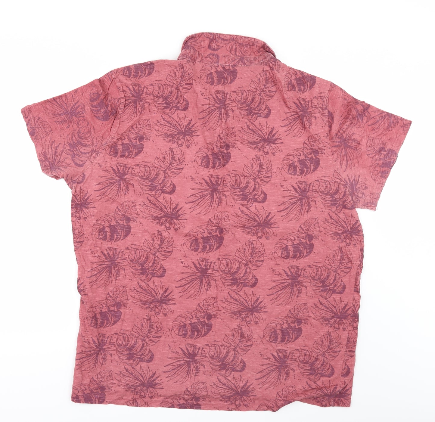 George Mens Red Floral   Polo Size 3XL