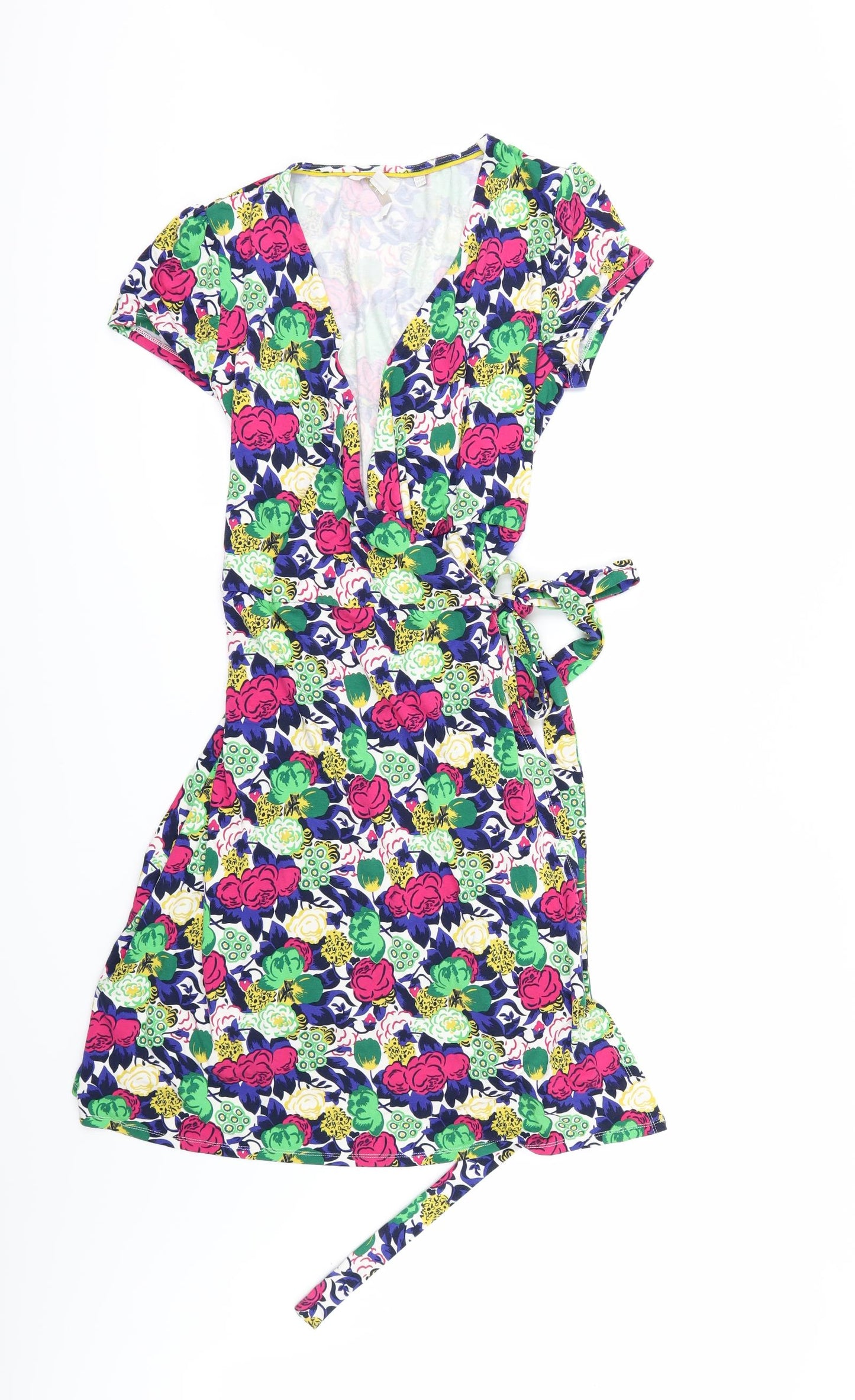 Boden Womens Multicoloured Floral  Wrap Dress  Size 14