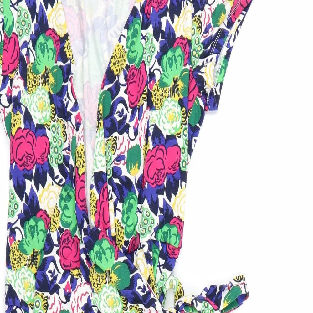 Boden Womens Multicoloured Floral  Wrap Dress  Size 14