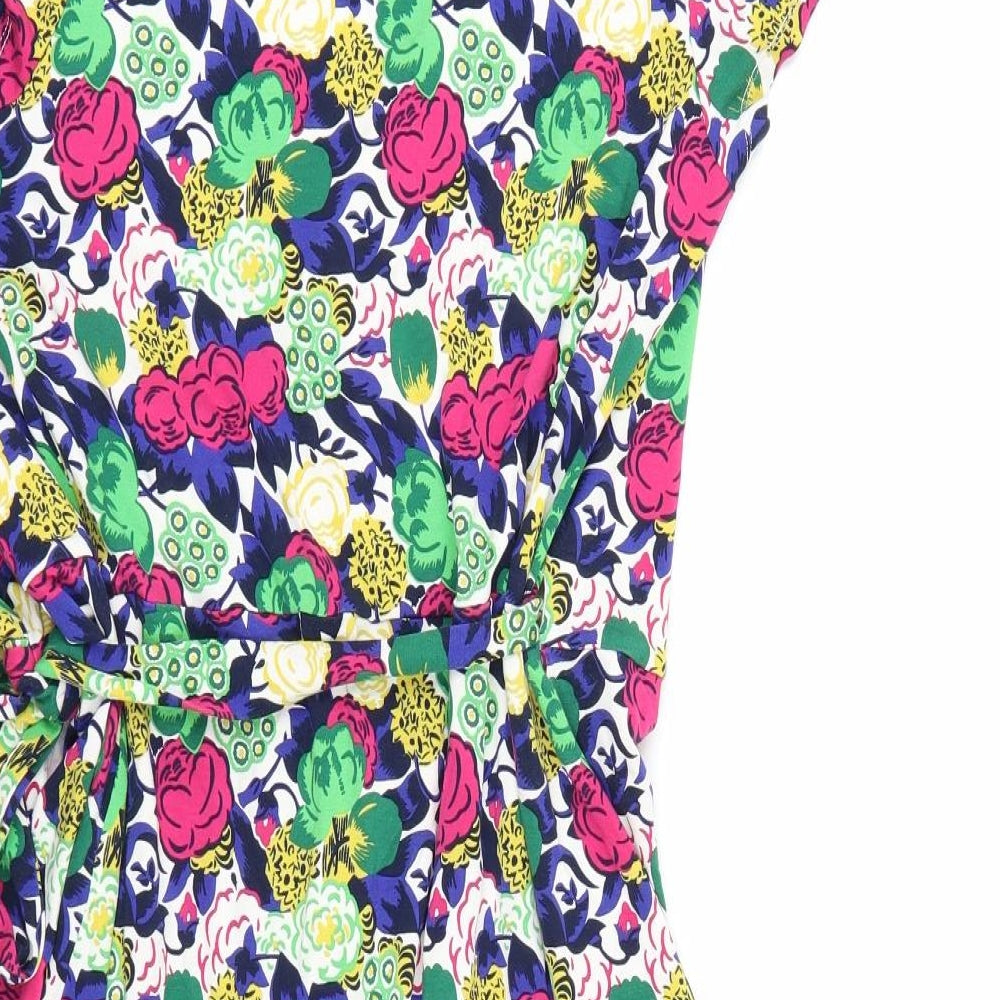 Boden Womens Multicoloured Floral  Wrap Dress  Size 14