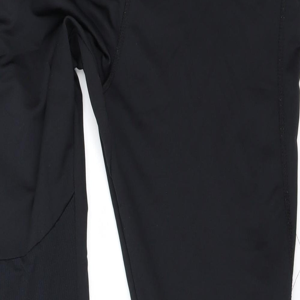 Run 365 Womens Black   Cropped Leggings Size 16 L19 in