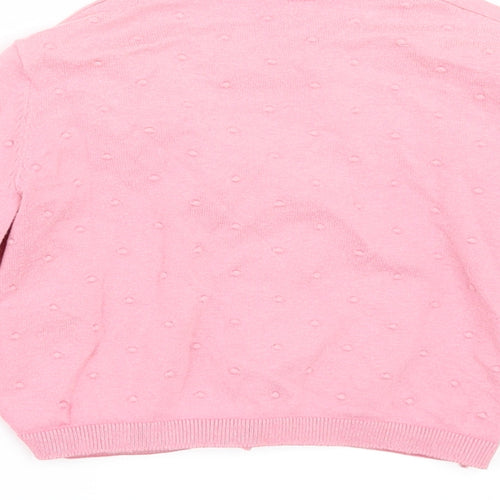 NEXT Girls Pink   Cardigan Jumper Size 3-4 Years