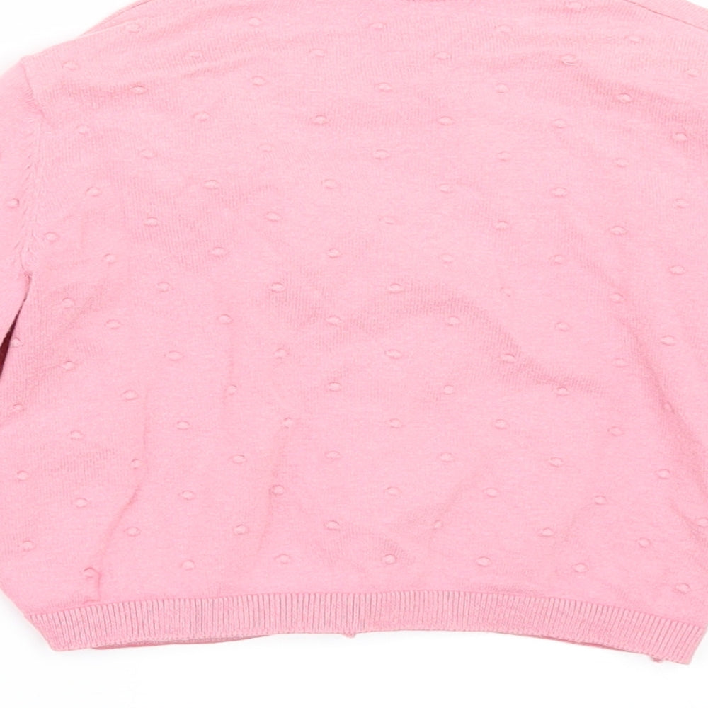 NEXT Girls Pink   Cardigan Jumper Size 3-4 Years