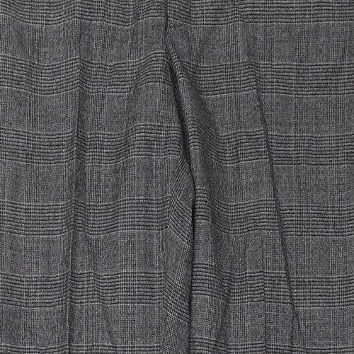 Marks and Spencer Mens Grey Check  Trousers  Size 38 L33 in