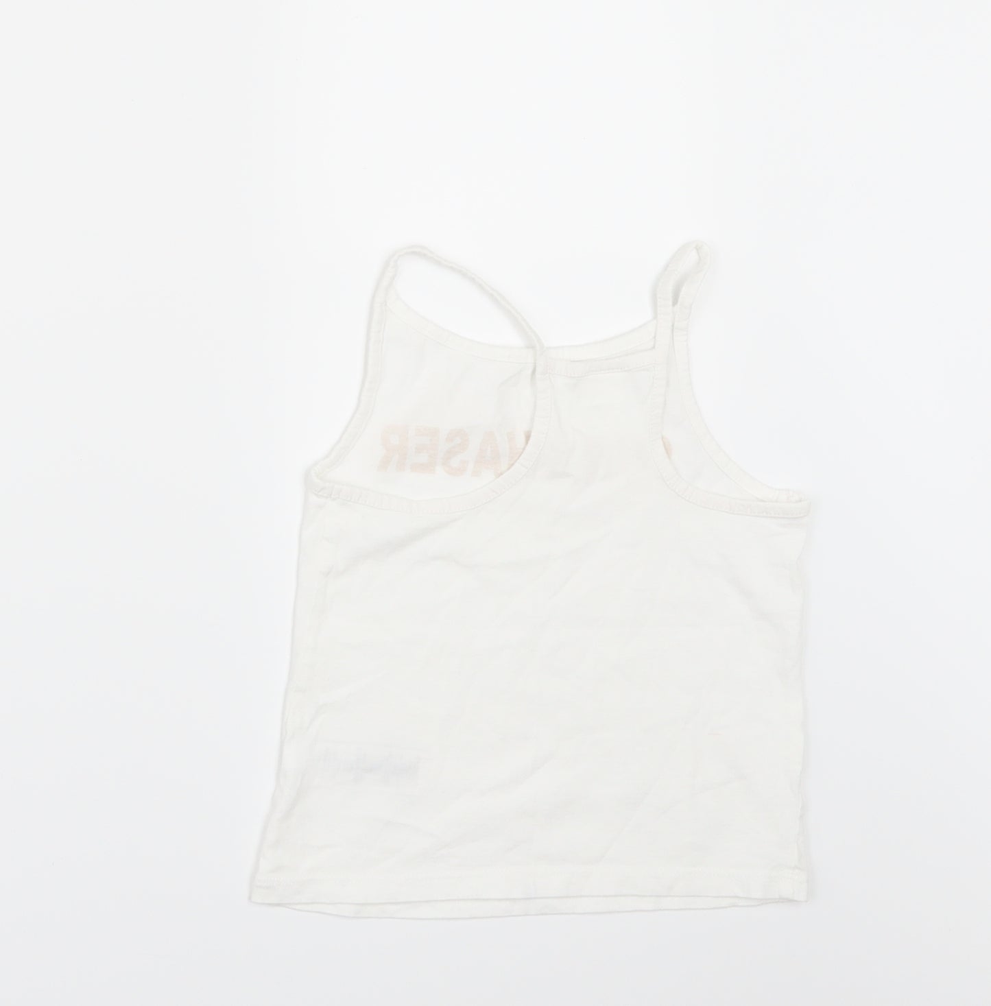 NEXT Girls White   Basic T-Shirt Size 5 Years