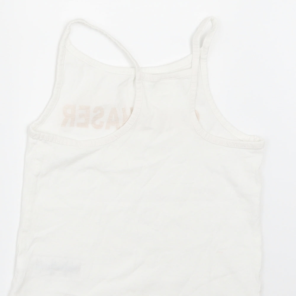 NEXT Girls White   Basic T-Shirt Size 5 Years