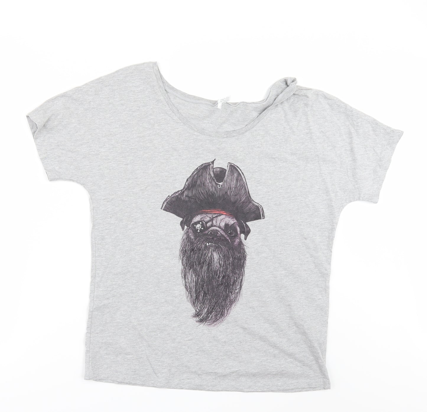 Bella + Canvas Womens Grey   Basic T-Shirt Size S