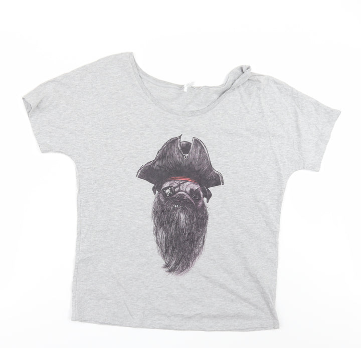 Bella + Canvas Womens Grey Basic T-Shirt Size S
