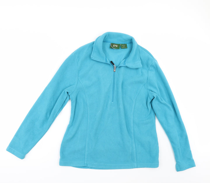 STILL WATER Womens Blue Fleece Jacket Size L