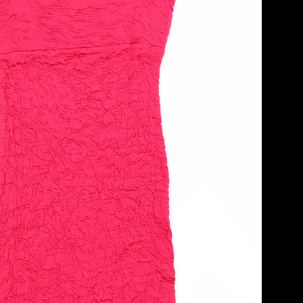 River Island Womens Pink  Rayon Bodycon  Size 8