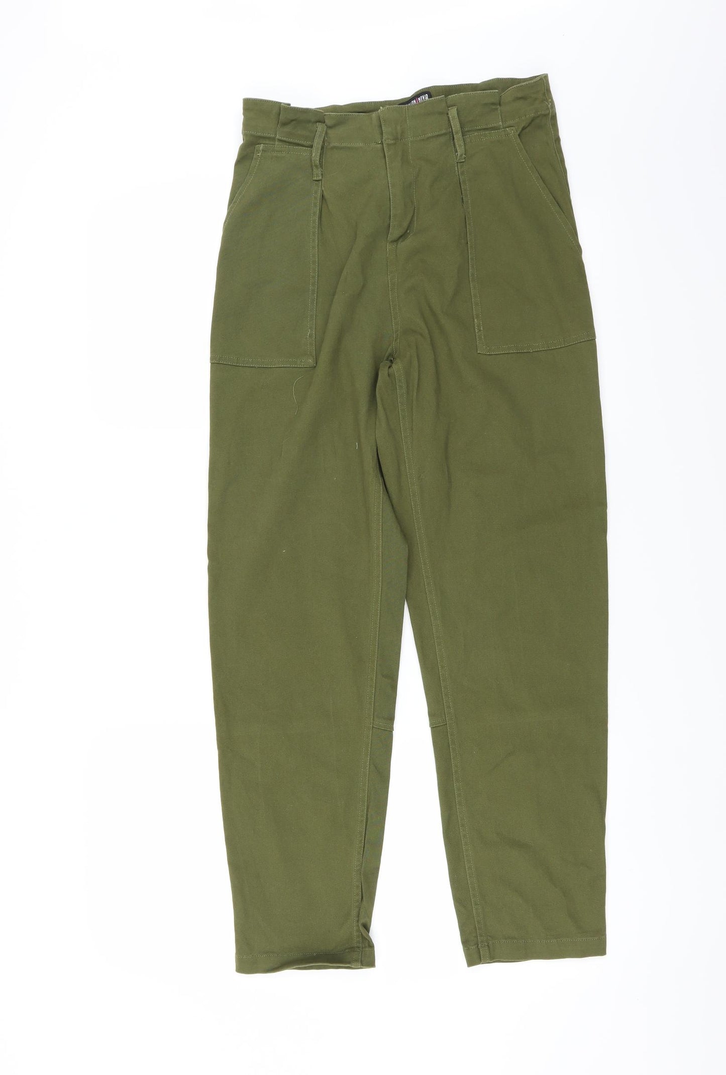 Fashion Nova Womens Green   Trousers  Size M L27.5 in
