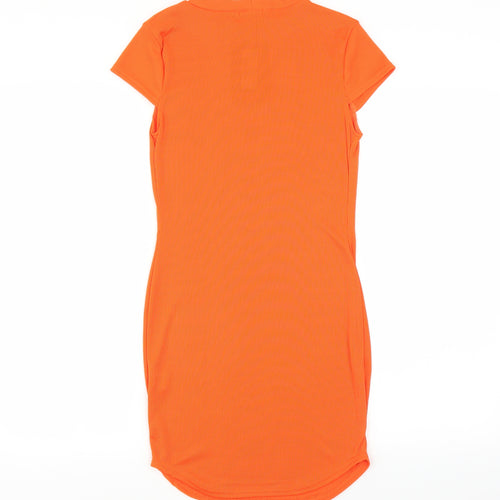 PRETTYLITTLETHING Womens Orange   Bodycon  Size 10