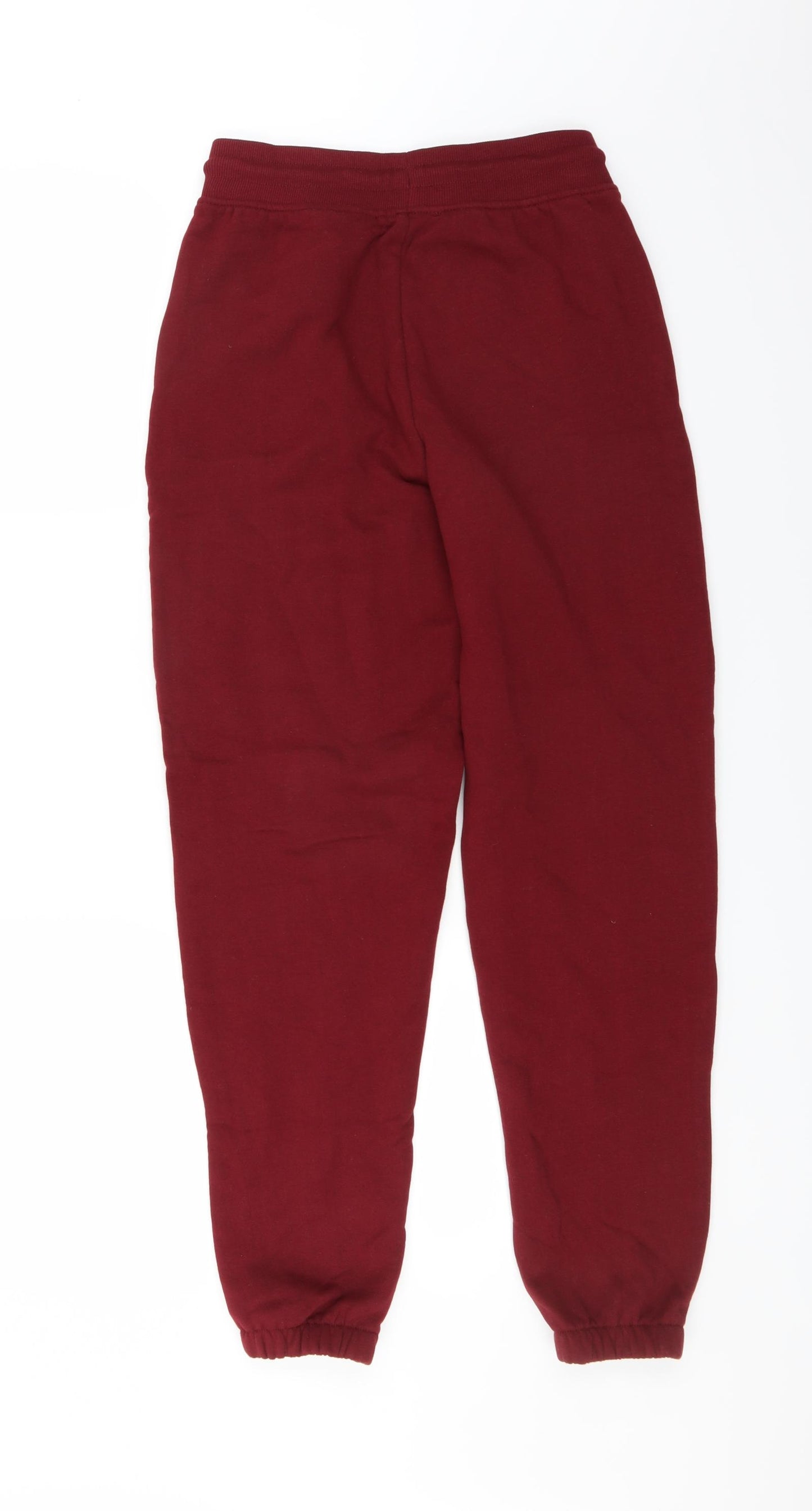 Marks and Spencer Womens Red   Jogger Trousers Size 8 L30 in