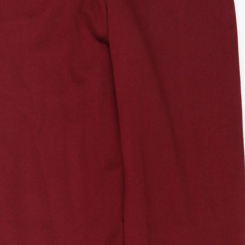 Marks and Spencer Womens Red   Jogger Trousers Size 8 L30 in