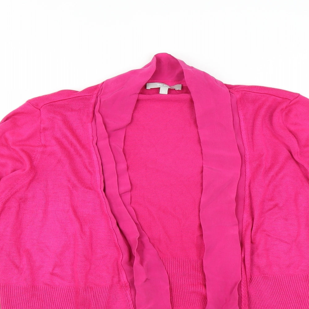Marks and Spencer Womens Pink   Cardigan Jumper Size 14