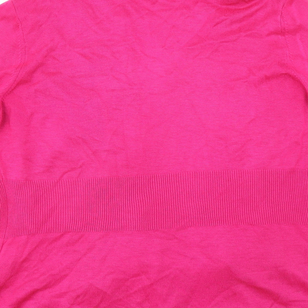 Marks and Spencer Womens Pink   Cardigan Jumper Size 14