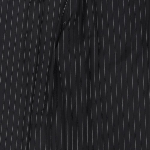 Marks and Spencer Mens Black Striped  Trousers  Size 38 in L31 in