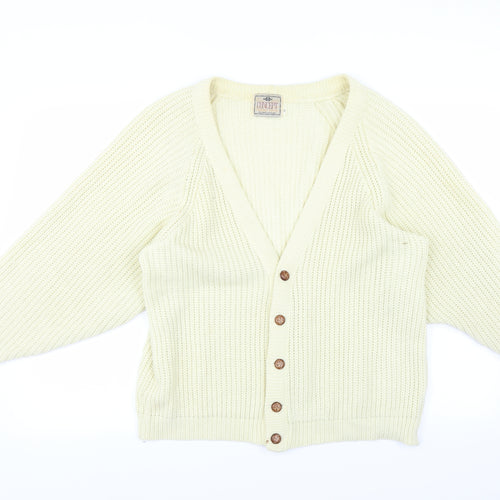Concept Womens Yellow   Cardigan Jumper Size M
