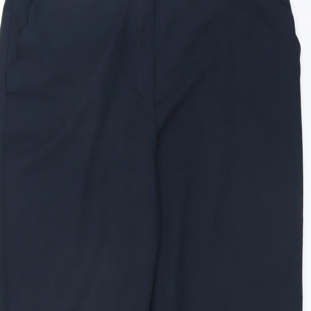 Primark Womens Blue   Cropped Trousers Size 16 L25 in