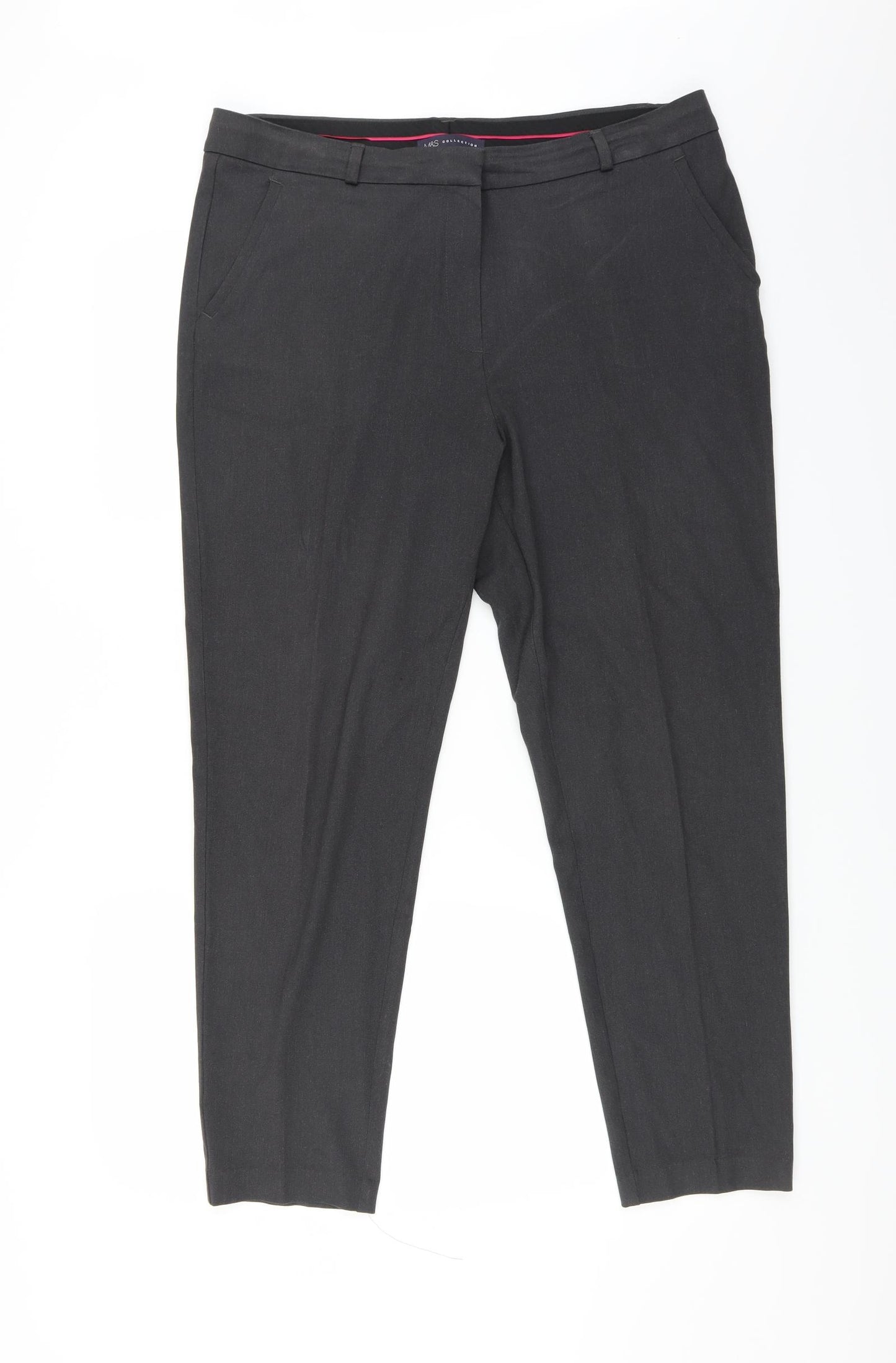 Marks and Spencer Womens Grey   Trousers  Size 16 L29 in