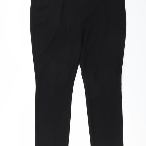 Matalan Womens Black   Trousers  Size 16 L28 in