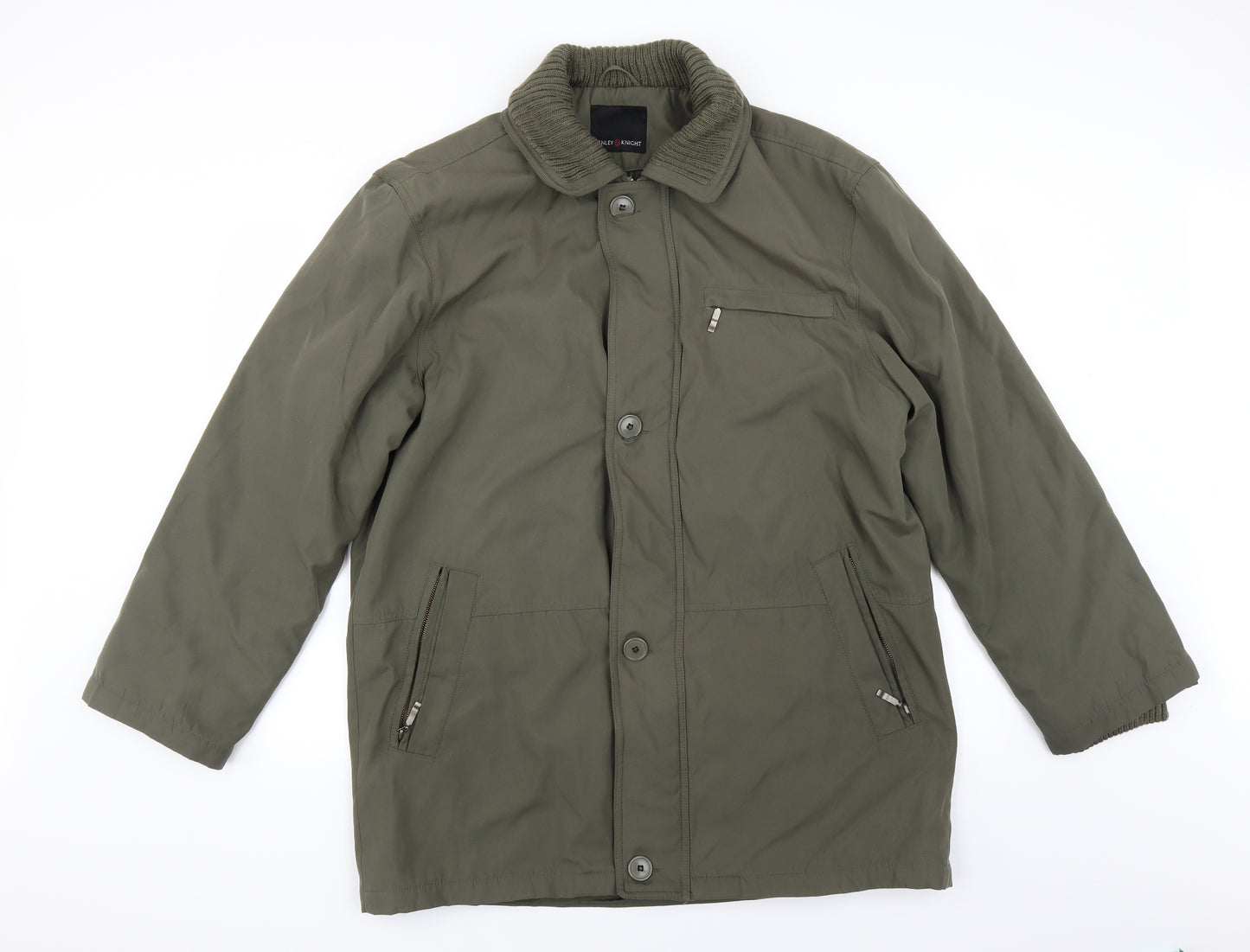 Henley & Knight Mens Green   Jacket Coat Size L