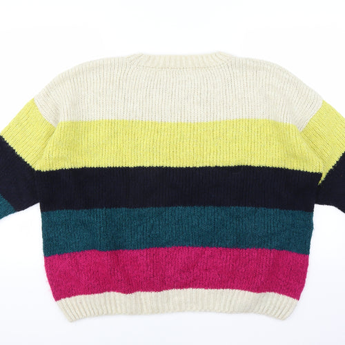 Sainsburys Womens Multicoloured Striped  Pullover Jumper Size 22