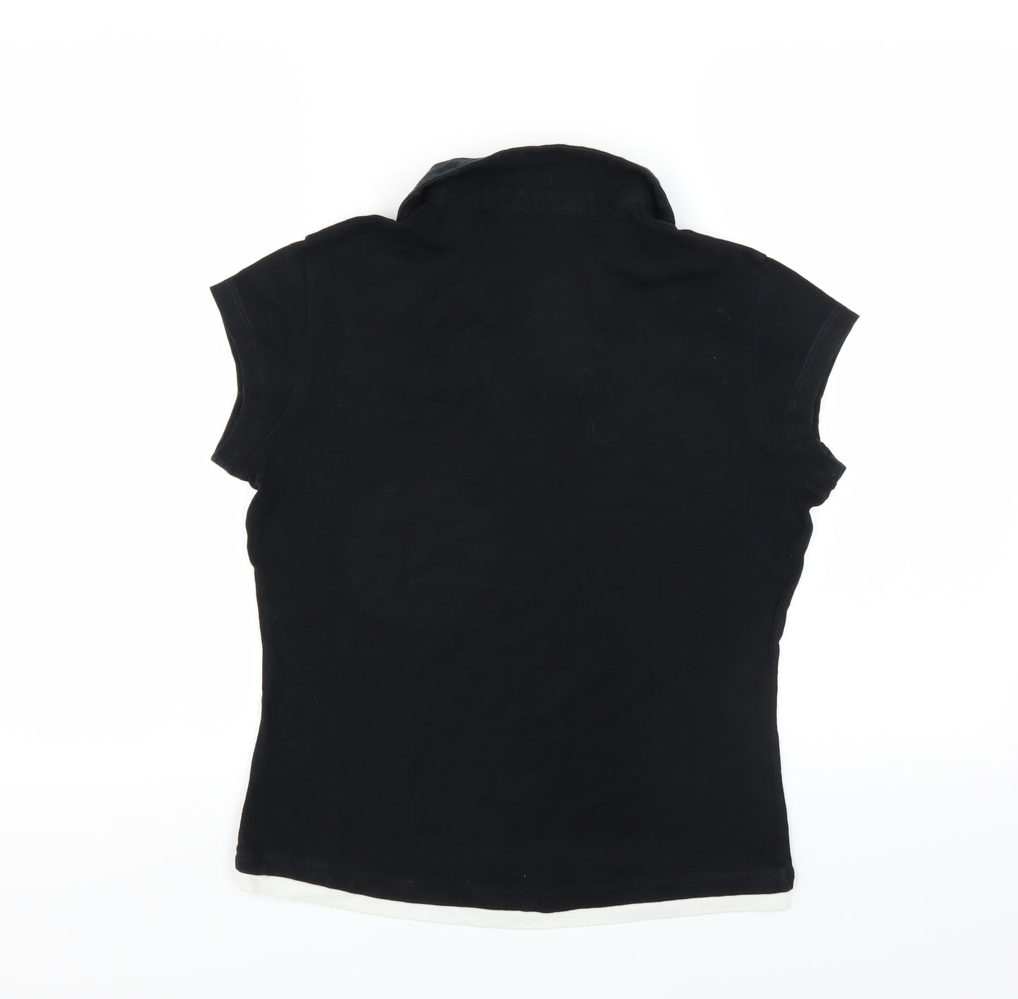 Marks and Spencer Womens Black   Basic Polo Size 14