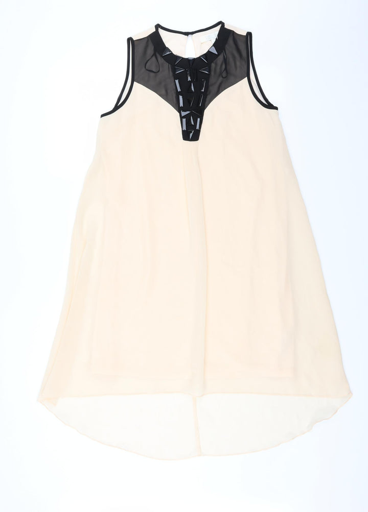 Julien Macdonald Womens Pink   Trapeze & Swing  Size 10  - Dipped hem