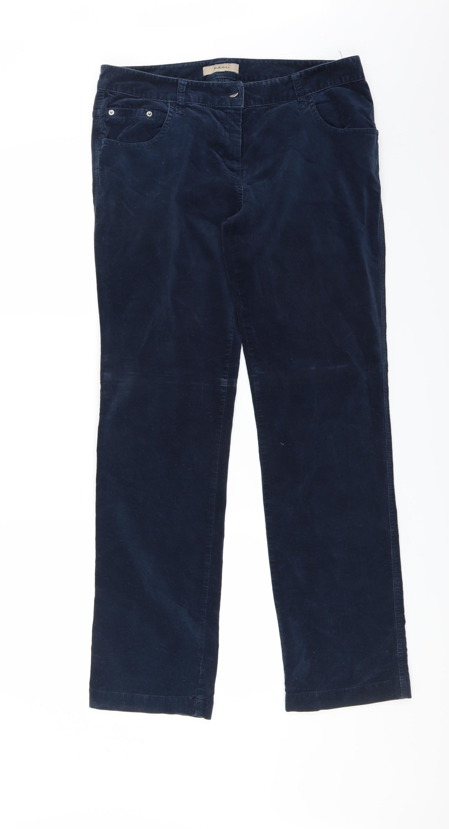 KEW Womens Blue   Trousers  Size 12 L31 in - straight