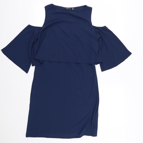Boohoo Womens Blue   A-Line  Size 10