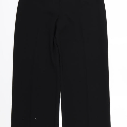Marks and Spencer Womens Black  Rayon Trousers  Size 12 L31 in