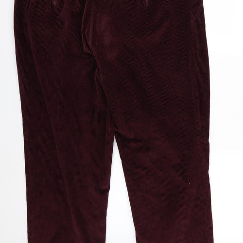 Skopes Mens Beige Striped Corduroy Trousers  Size 44 L26 in - Short Leg Burgundy