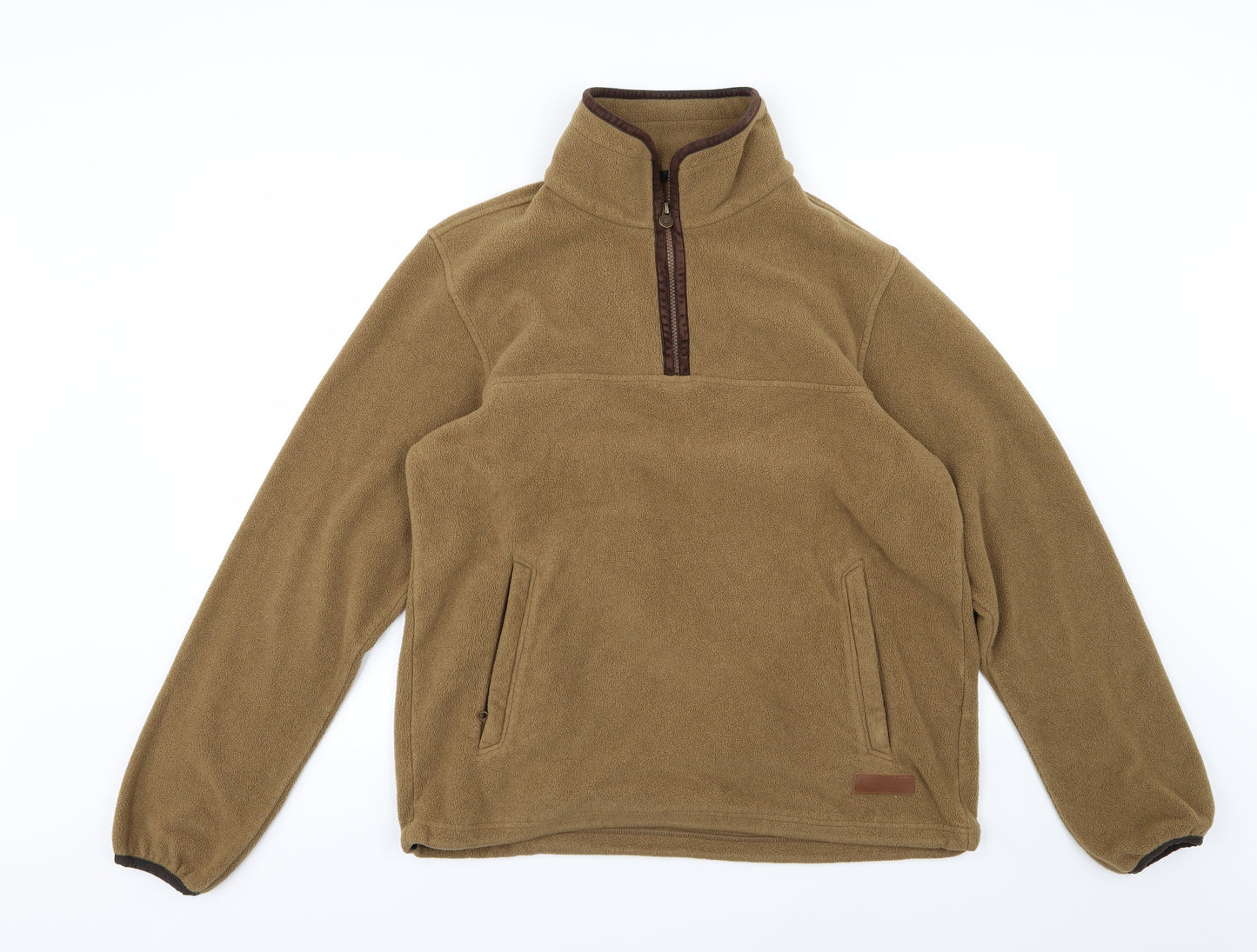 Bernard Weatherhill Mens Brown  Fleece Jacket  Size L