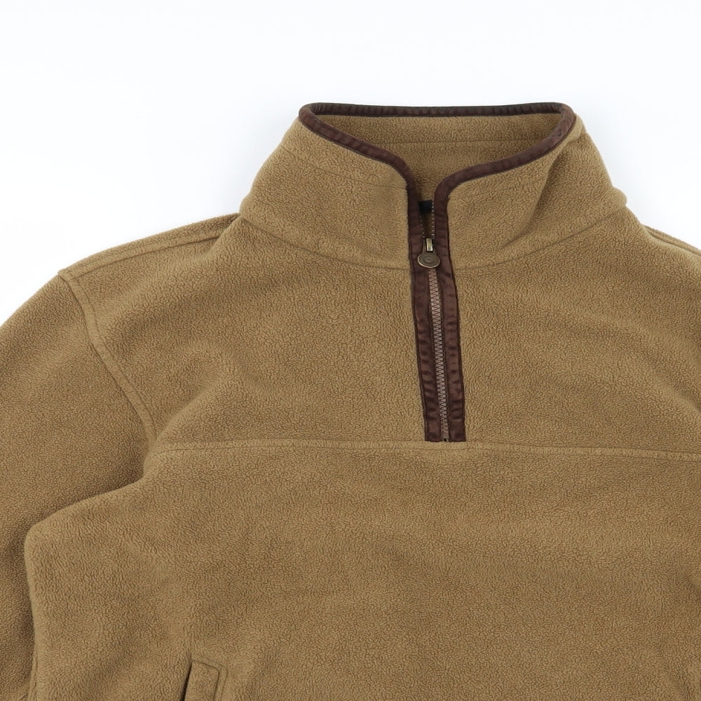 Bernard Weatherhill Mens Brown  Fleece Jacket  Size L