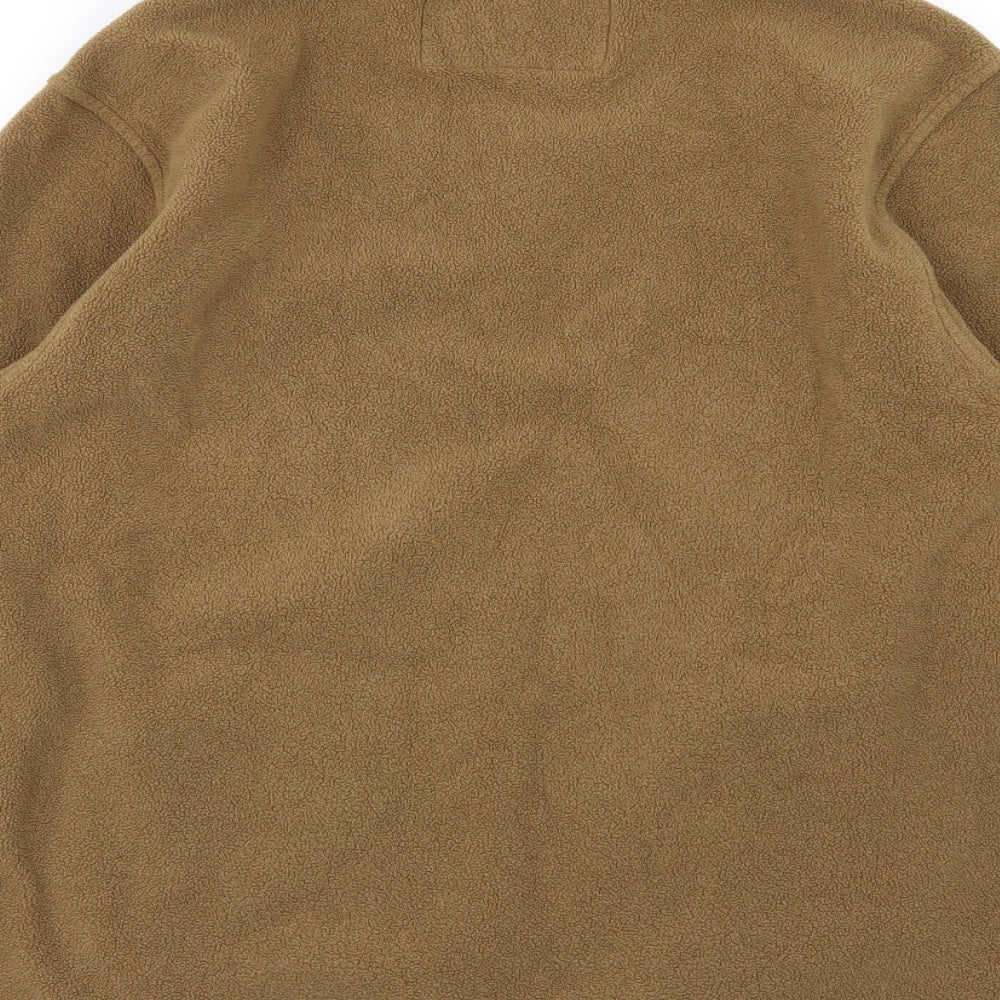 Bernard Weatherhill Mens Brown  Fleece Jacket  Size L