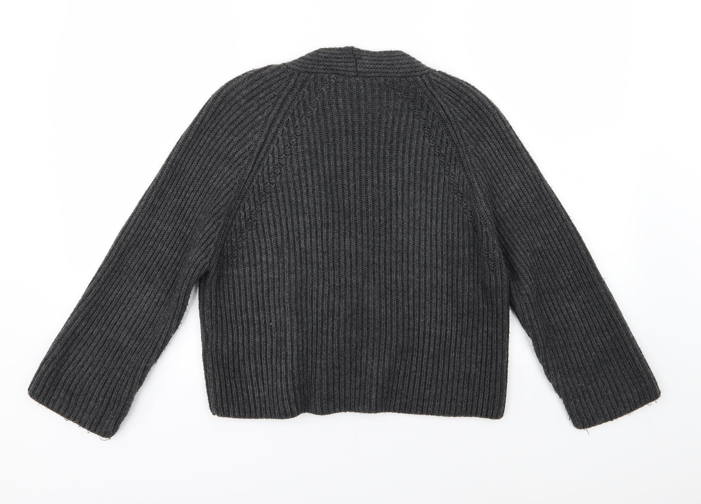 Topshop Womens Grey  Knit Cardigan Jumper Size S