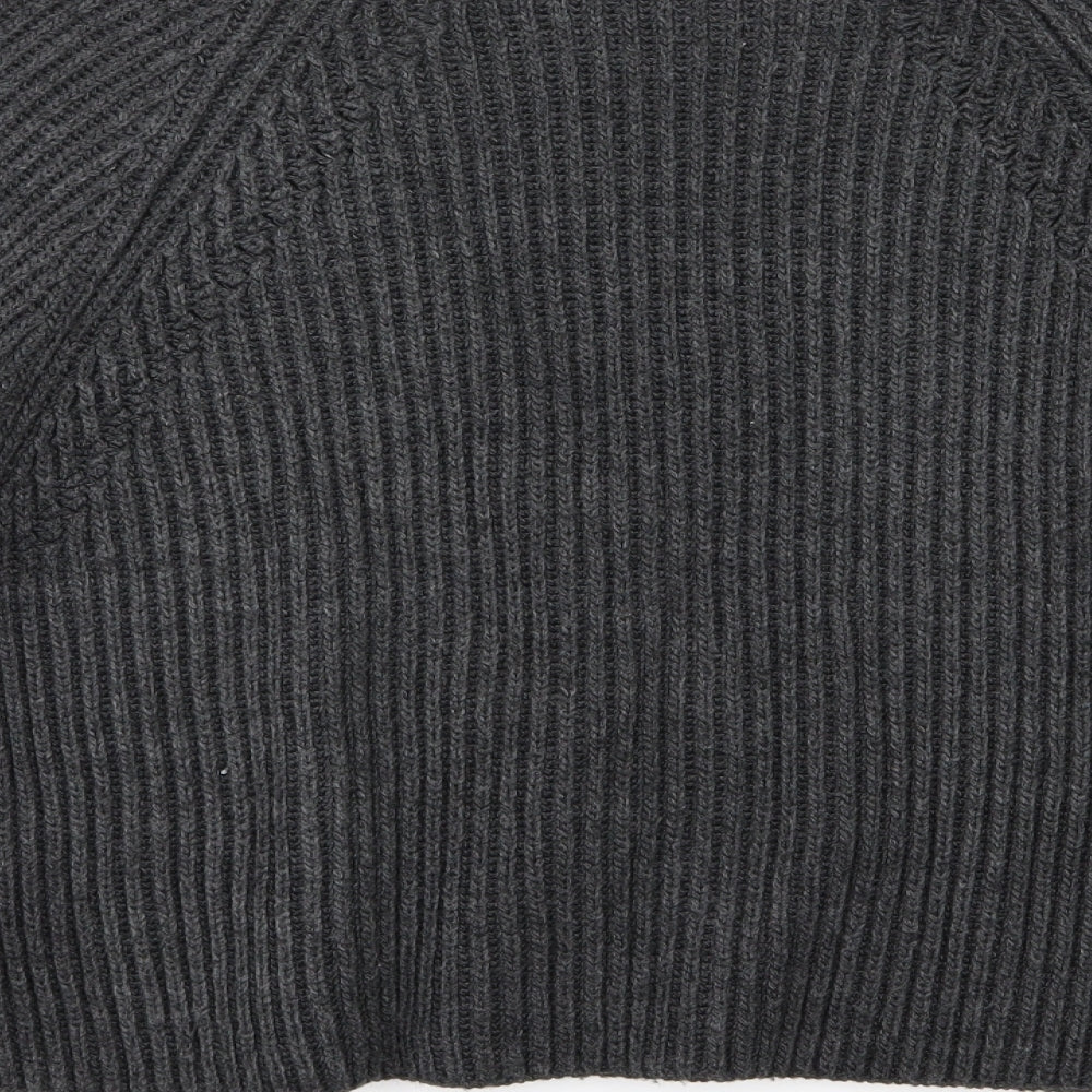 Topshop Womens Grey  Knit Cardigan Jumper Size S