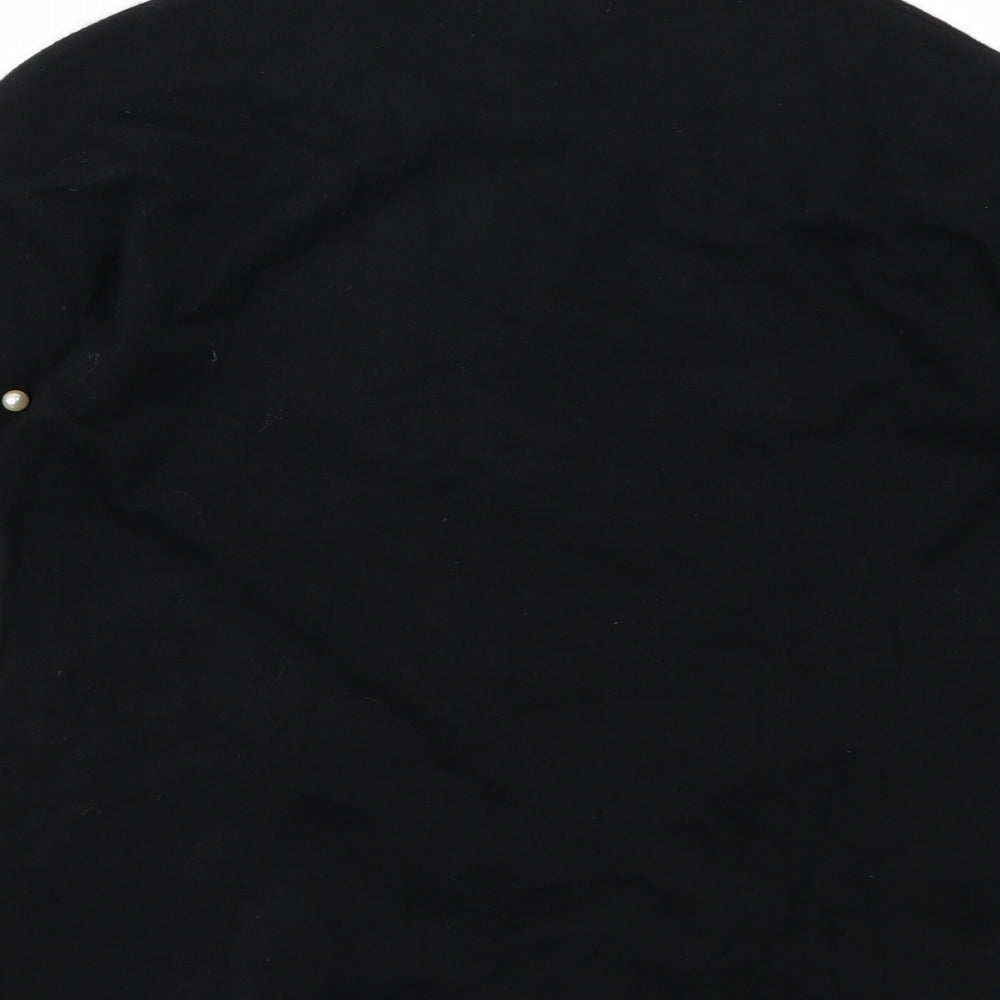 For Cynthia Womens Black  Knit Pullover Jumper Size 8  - Beaded