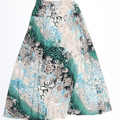 Preworn Womens Multicoloured Floral  Maxi Skirt Size 36 in
