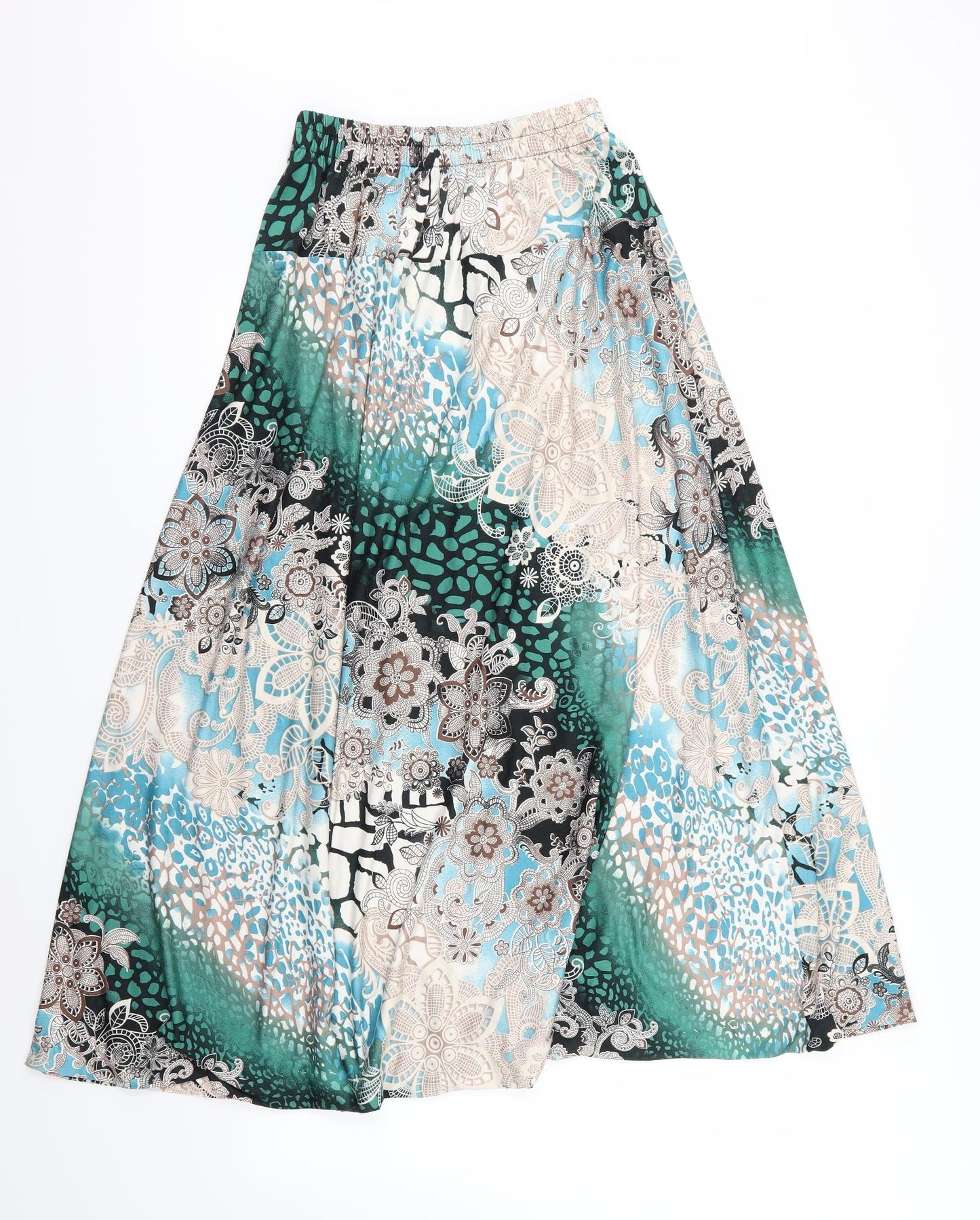 Preworn Womens Multicoloured Floral  Maxi Skirt Size 36 in