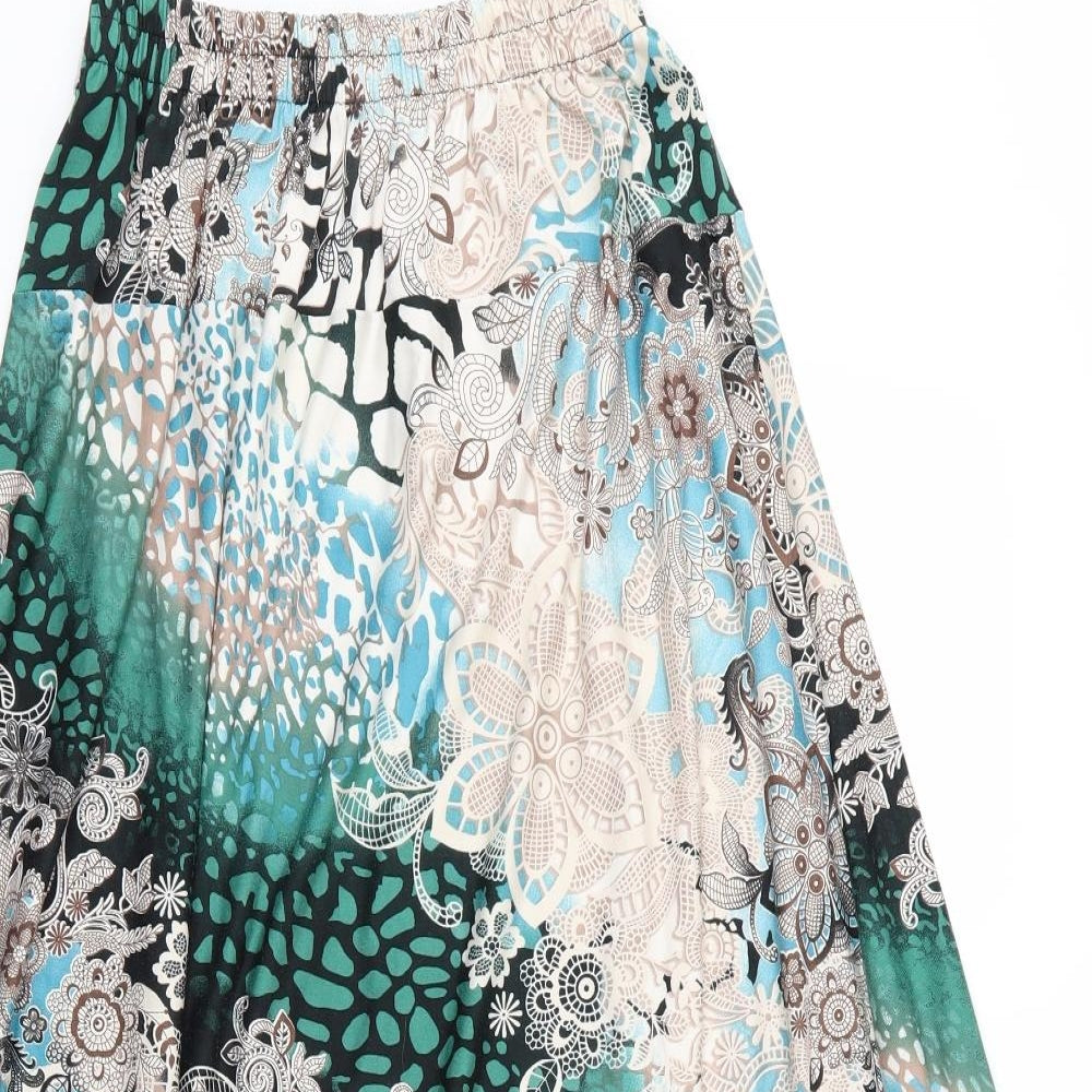 Preworn Womens Multicoloured Floral  Maxi Skirt Size 36 in