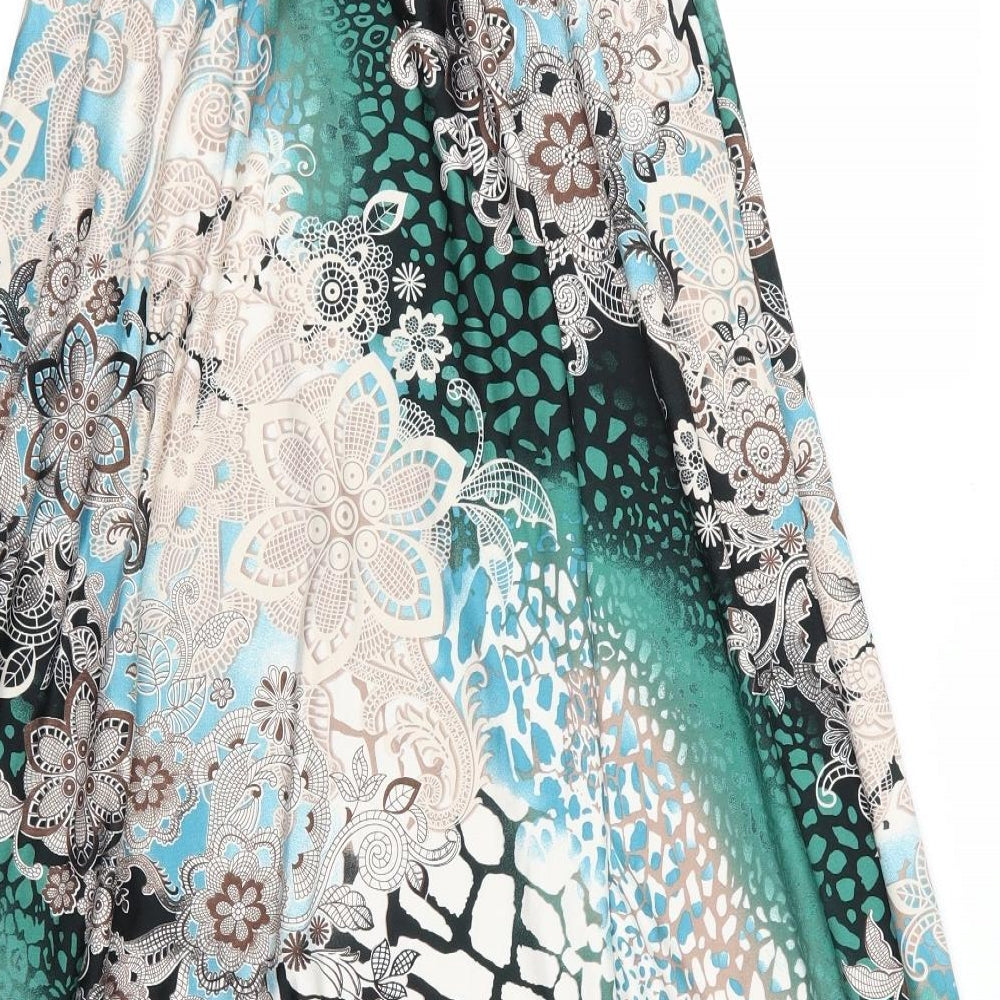 Preworn Womens Multicoloured Floral  Maxi Skirt Size 36 in