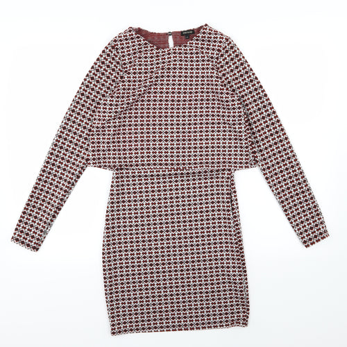 River Island Womens Multicoloured Geometric  T-Shirt Dress  Size 8