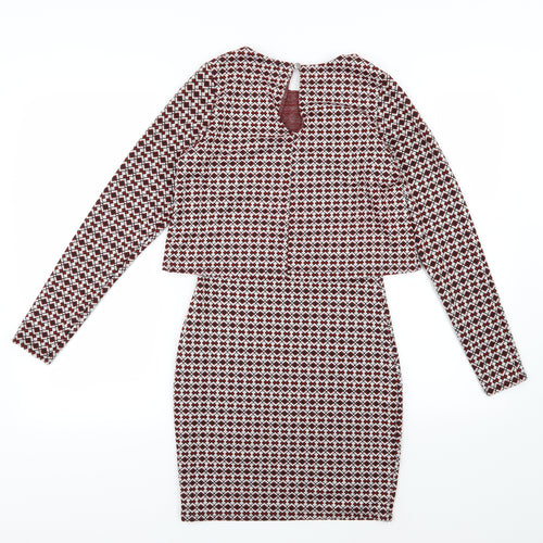 River Island Womens Multicoloured Geometric  T-Shirt Dress  Size 8