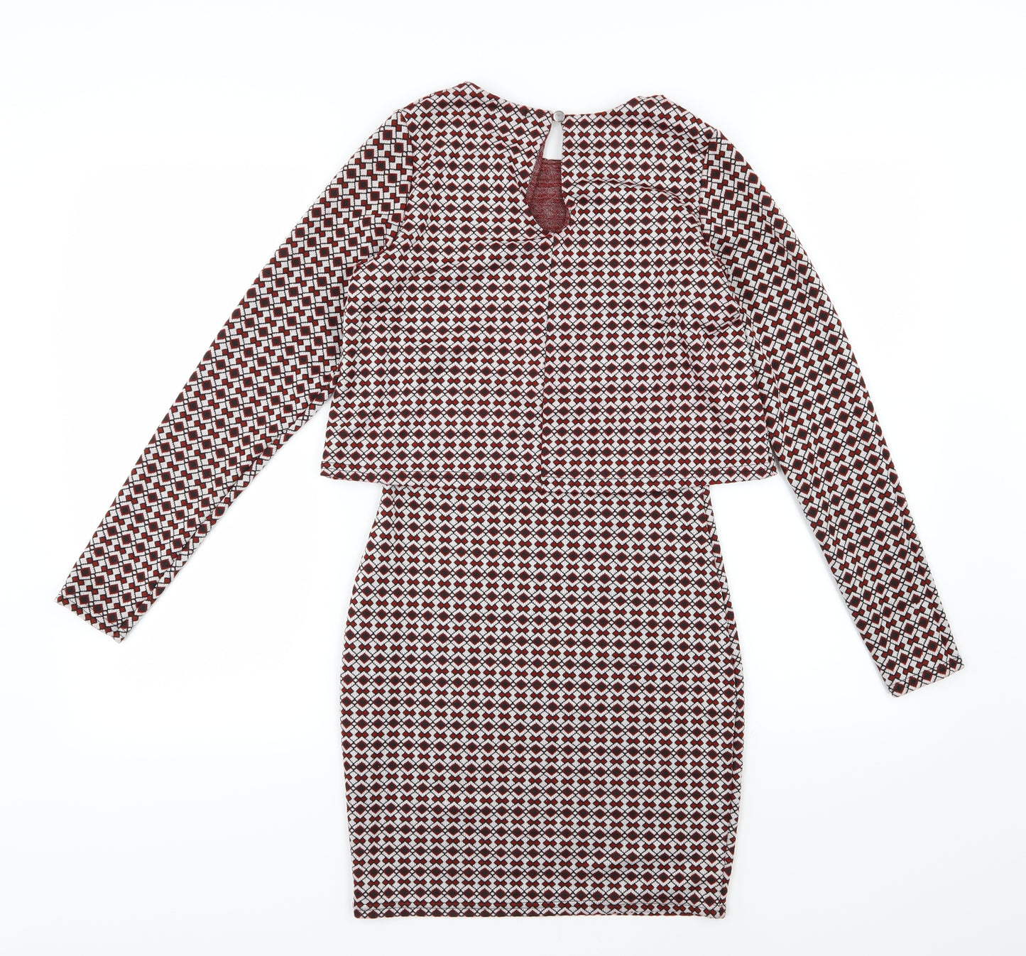 River Island Womens Multicoloured Geometric  T-Shirt Dress  Size 8