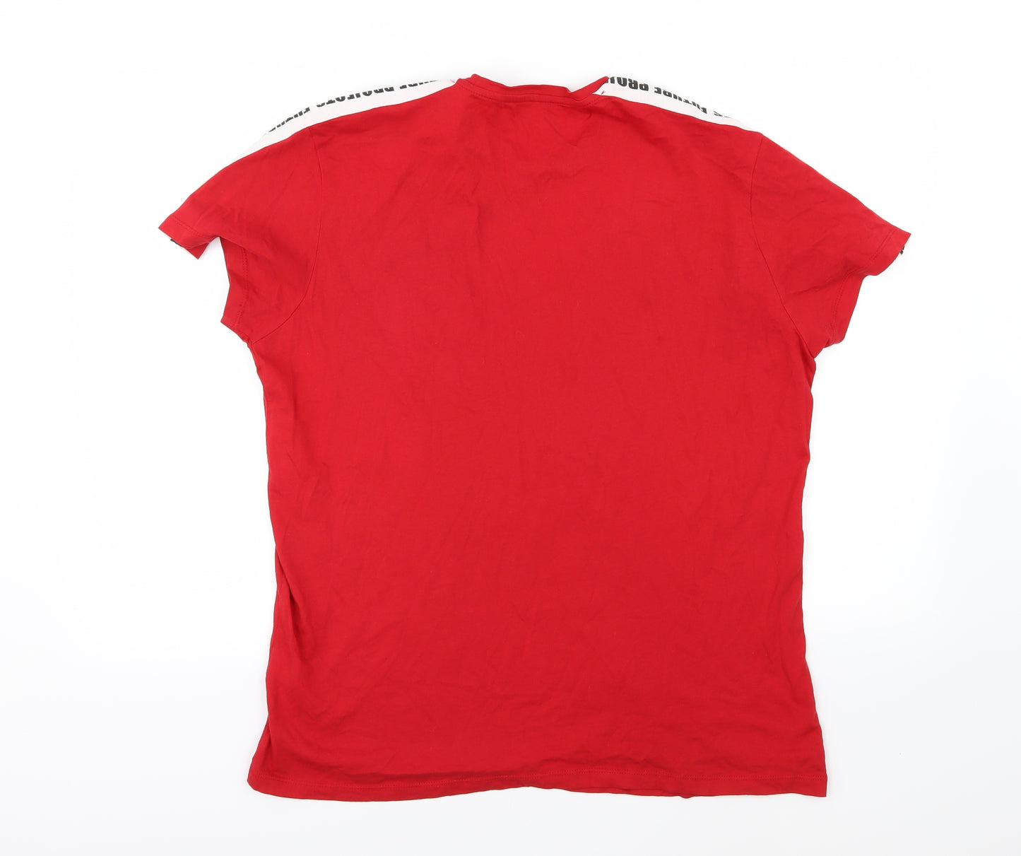 Primark Mens Red  Jersey  T-Shirt Size L  - Future Projects